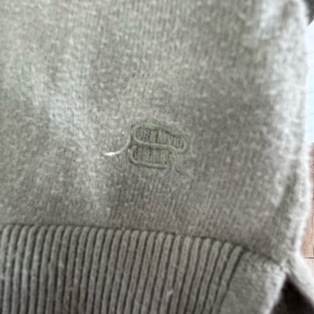 Olive Green V-Neck Cardigan - Picture 2 of 4